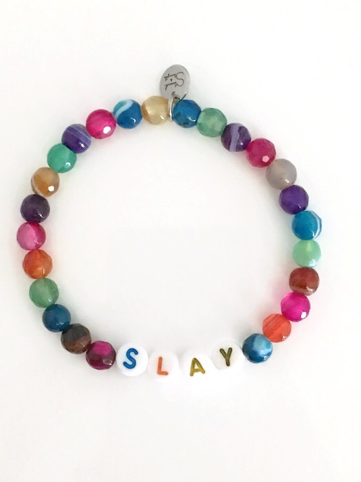 Multi Colored Agate Slay Camp Bracelet – Strand and Strength